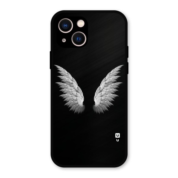 White Wings Metal Back Case for iPhone 13