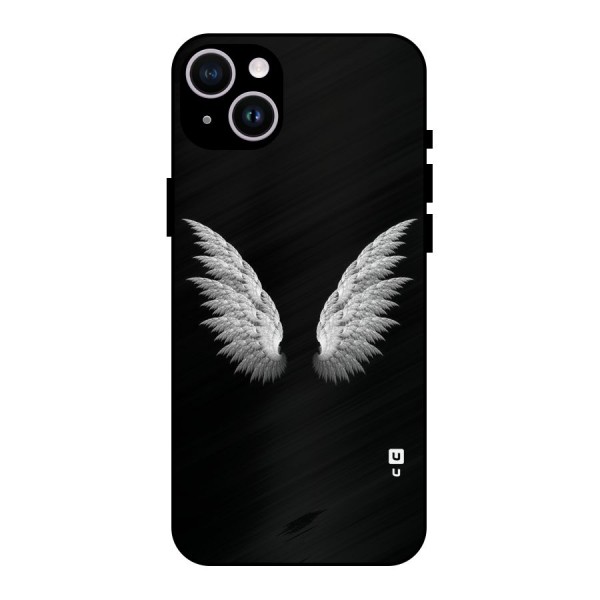 White Wings Metal Back Case for iPhone 14 Plus