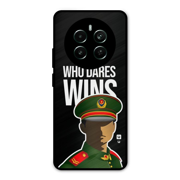 Who Dares Wins Metal Back Case for Realme Narzo 70 Pro