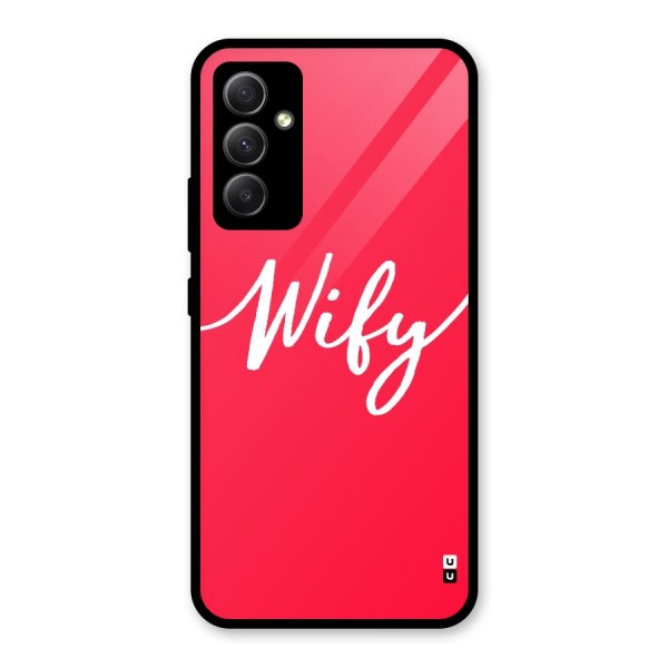 Wify Glass Back Case for Galaxy A34