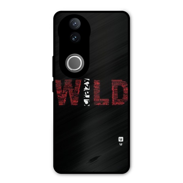 Wild Crazy Metal Back Case for Vivo V50