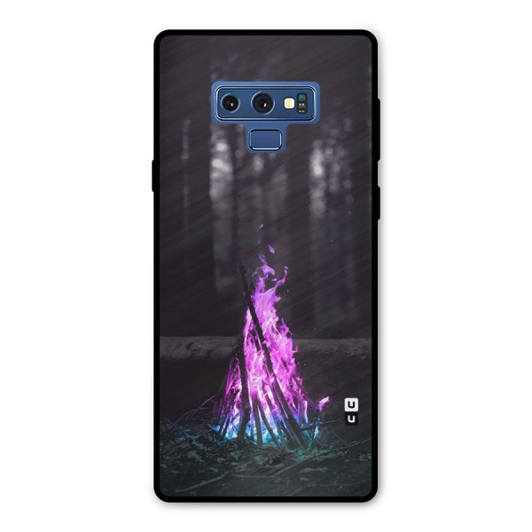 Wild Fire Metal Back Case for Galaxy Note 9