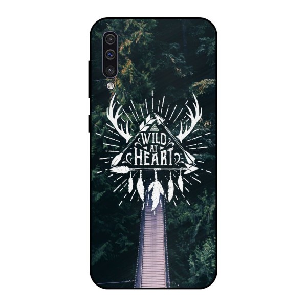 Wild Heart Metal Back Case for Galaxy A30s