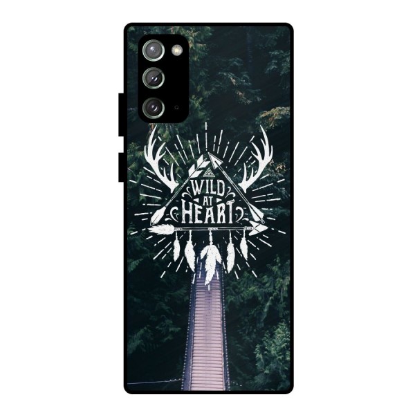 Wild Heart Metal Back Case for Galaxy Note 20