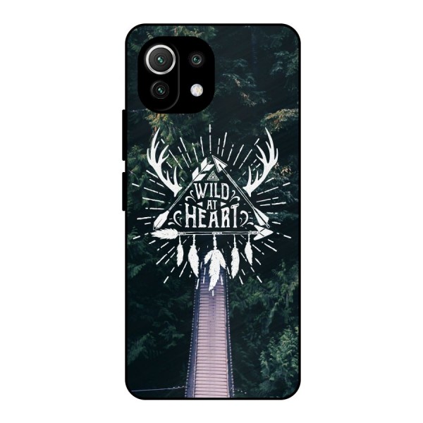 Wild Heart Metal Back Case for Mi 11 Lite