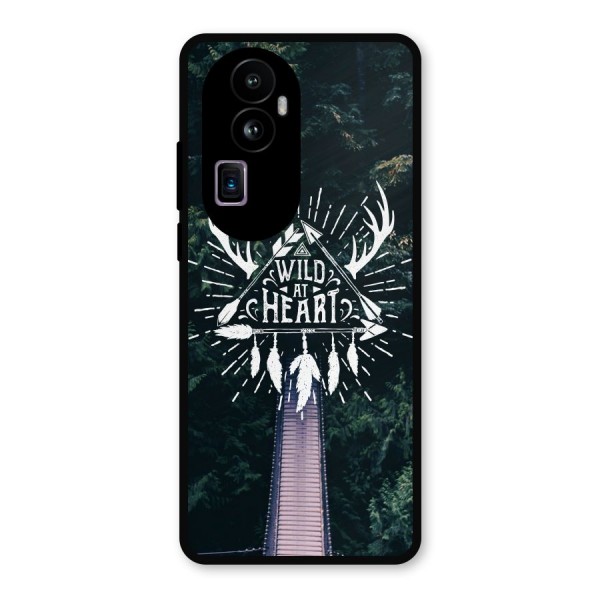 Wild Heart Metal Back Case for Oppo Reno10 Pro Plus