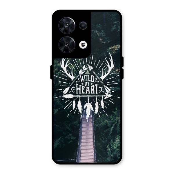 Wild Heart Metal Back Case for Oppo Reno8 5G