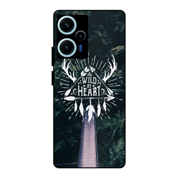 Wild Heart Metal Back Case for Poco F5