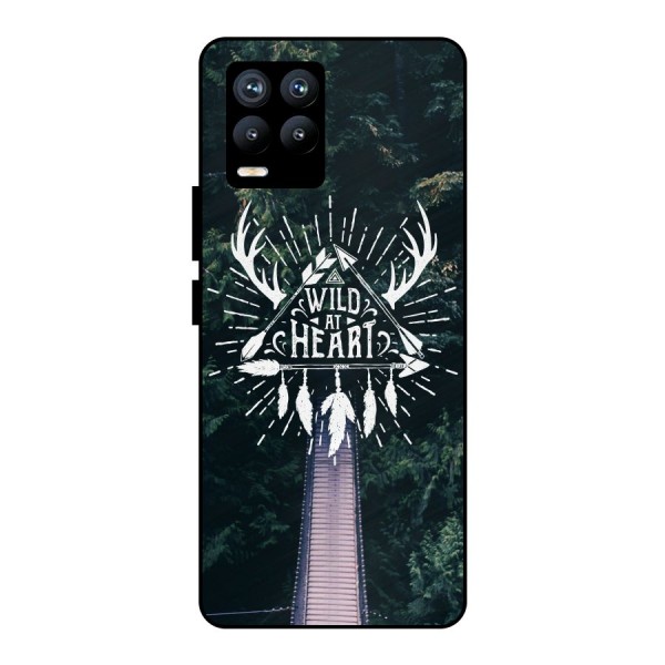 Wild Heart Metal Back Case for Realme 8 Pro