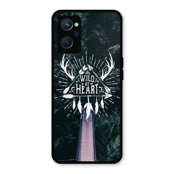 Wild Heart Metal Back Case for Realme 9i