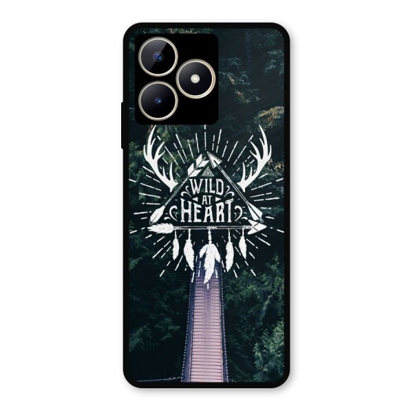 Wild Heart Metal Back Case for Realme C53