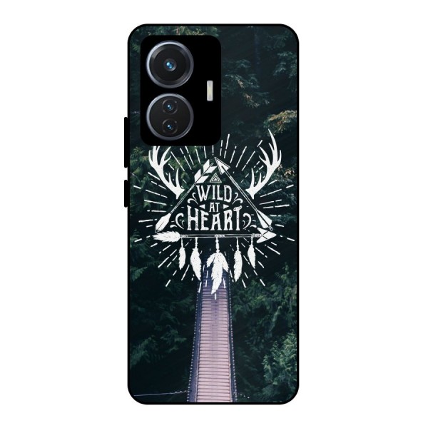 Wild Heart Metal Back Case for iQOO Z6 44W