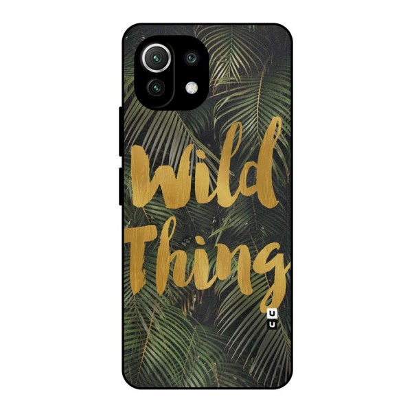 Wild Leaf Thing Metal Back Case for Mi 11 Lite