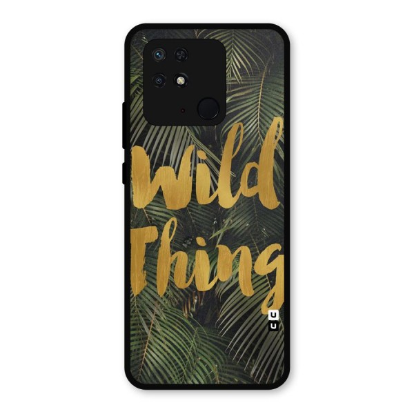 Wild Leaf Thing Metal Back Case for Redmi 10 Power