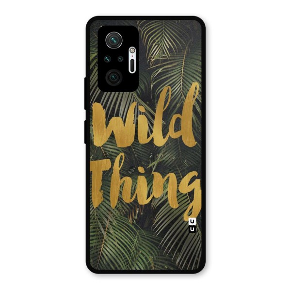 Wild Leaf Thing Metal Back Case for Redmi Note 10 Pro Max