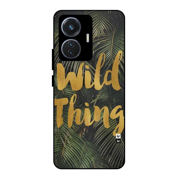 Wild Leaf Thing Metal Back Case for iQOO Z6 44W