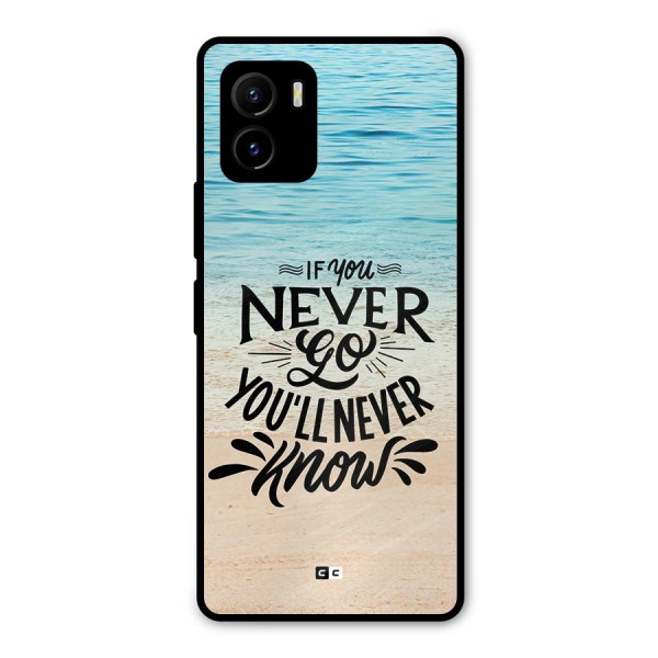 Will Never Know Metal Back Case for Vivo Y15s