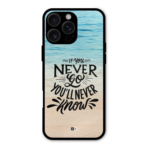 Will Never Know Metal Back Case for iPhone 16 Pro Max