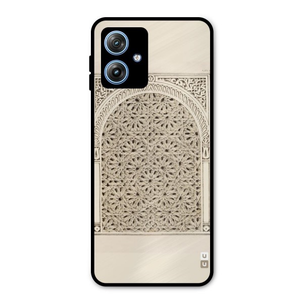 Window Ornaments Metal Back Case for Moto G54