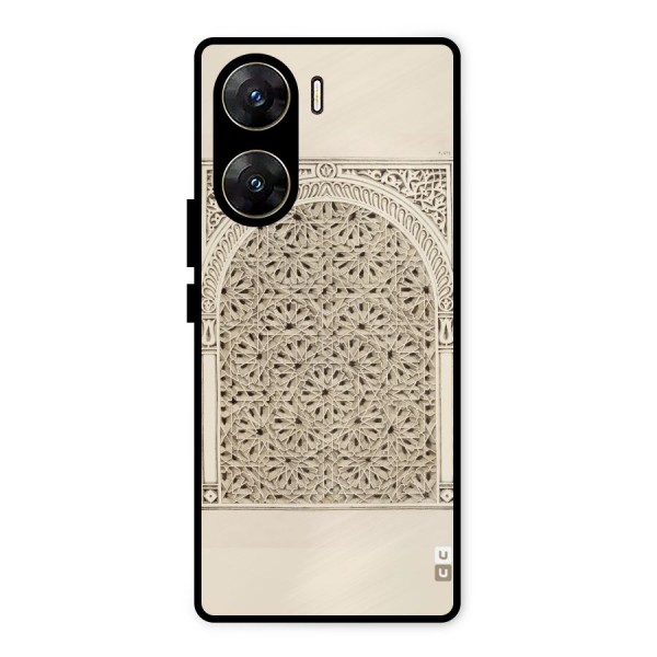 Window Ornaments Metal Back Case for Vivo V29e