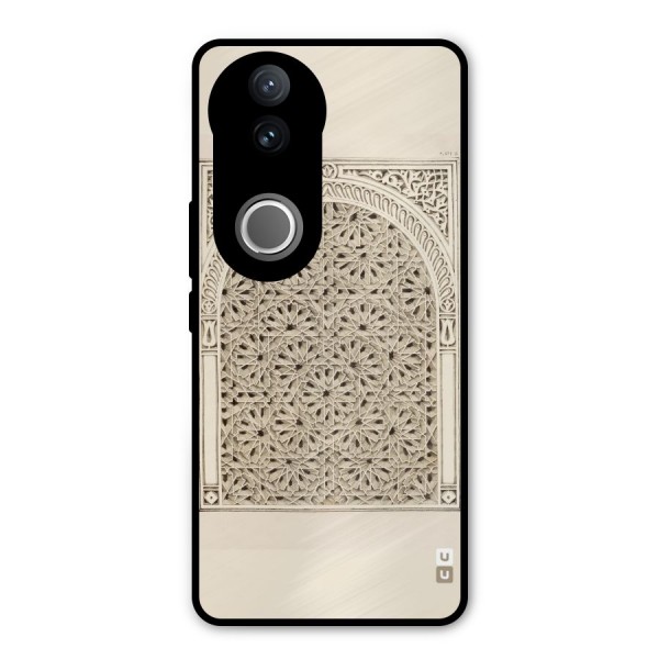 Window Ornaments Metal Back Case for Vivo V50e