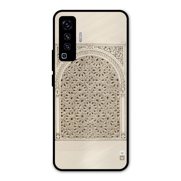 Window Ornaments Metal Back Case for Vivo X50