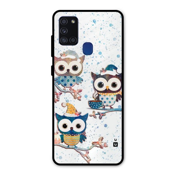Winter Owls Metal Back Case for Galaxy A21s