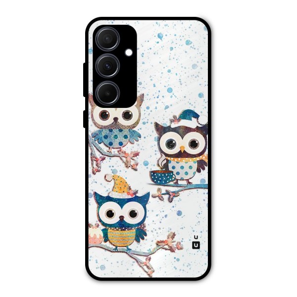 Winter Owls Metal Back Case for Galaxy A35