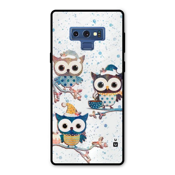 Winter Owls Metal Back Case for Galaxy Note 9