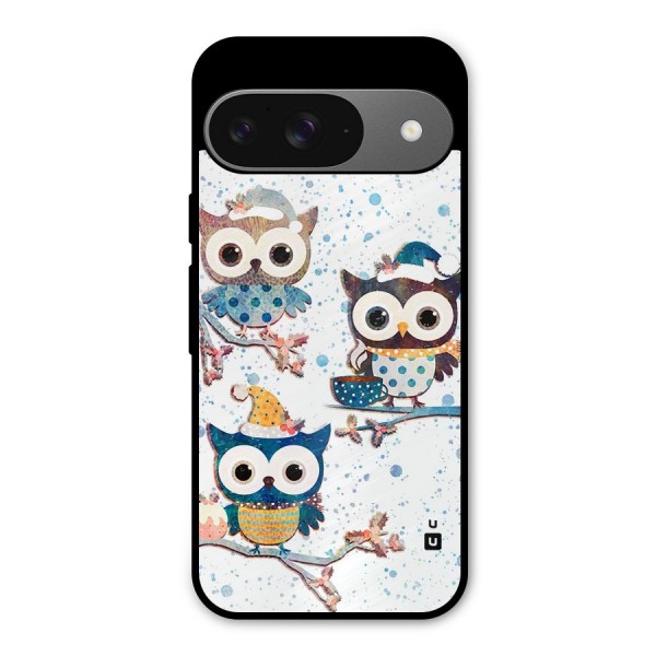 Winter Owls Metal Back Case for Google Pixel 9