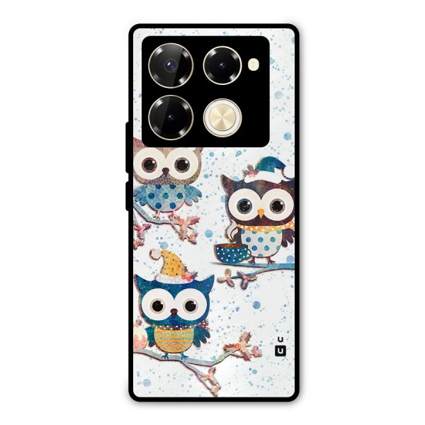 Winter Owls Metal Back Case for Infinix Note 40 Pro Plus
