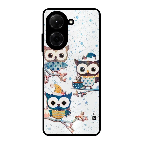 Winter Owls Metal Back Case for Poco C71