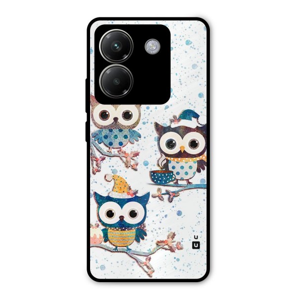 Winter Owls Metal Back Case for Poco M7 Pro 5G