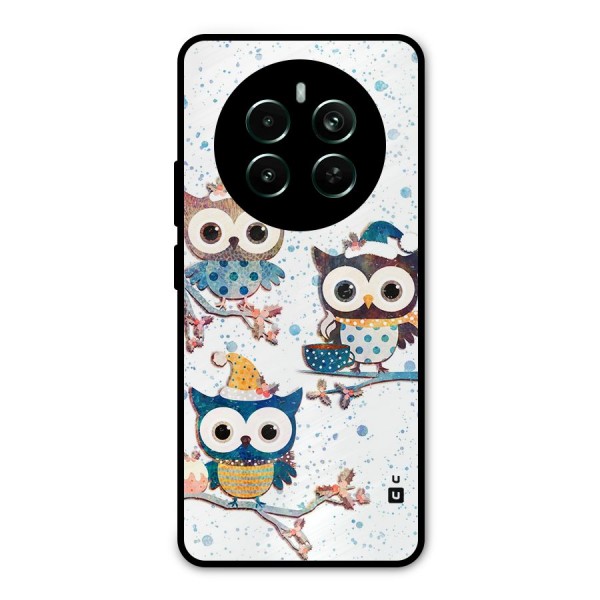 Winter Owls Metal Back Case for Realme Narzo 70 Pro