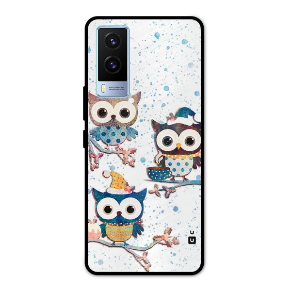Winter Owls Metal Back Case for Vivo V21e 5G