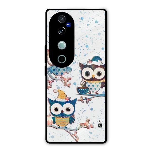 Winter Owls Metal Back Case for Vivo V40