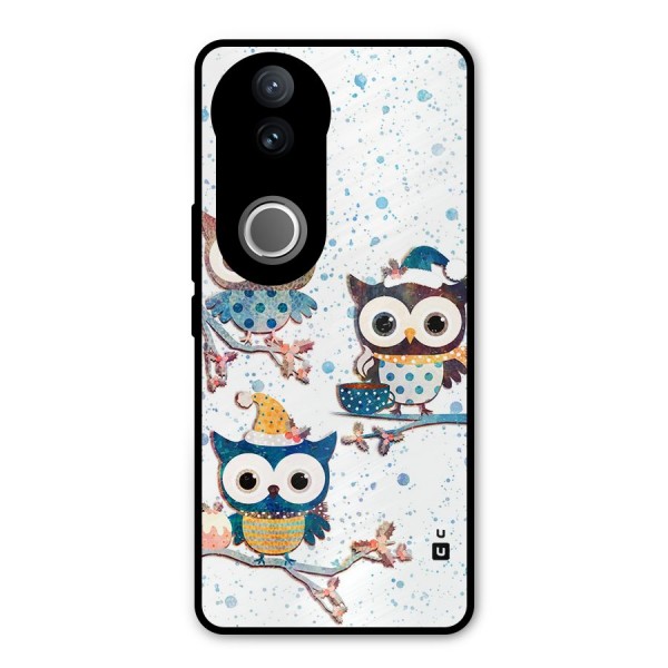 Winter Owls Metal Back Case for Vivo V50e