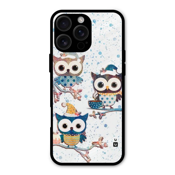 Winter Owls Metal Back Case for iPhone 16 Pro Max