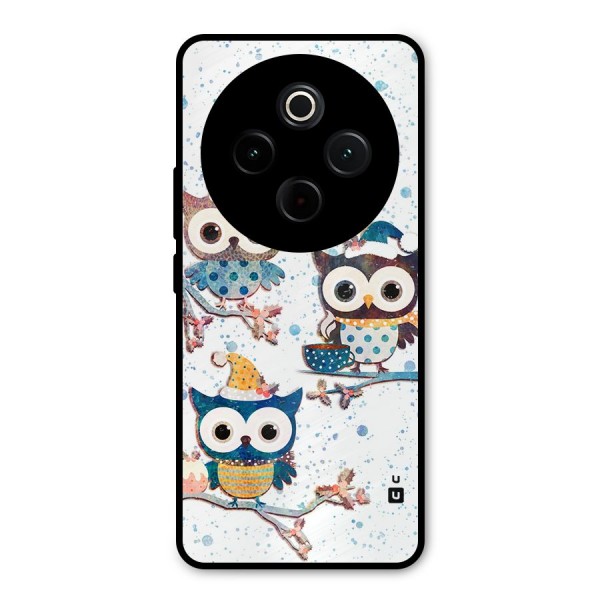 Winter Owls Metal Back Case for iQOO Z10