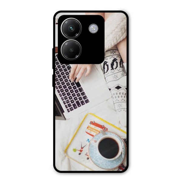 Winter Relaxation Metal Back Case for Poco M7 Pro 5G