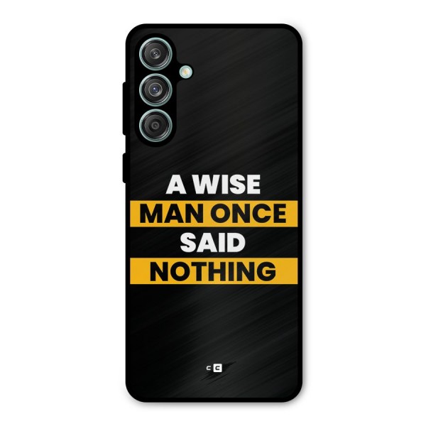Wise Man Metal Back Case for Galaxy M55 5G