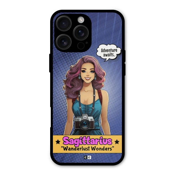 Wonderful Sagittarius Metal Back Case for iPhone 16 Pro Max