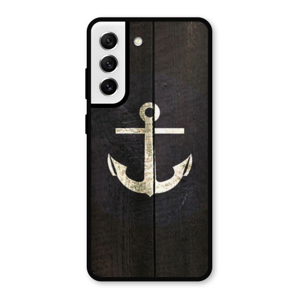 Wood Anchor Metal Back Case for Galaxy S21 FE 5G