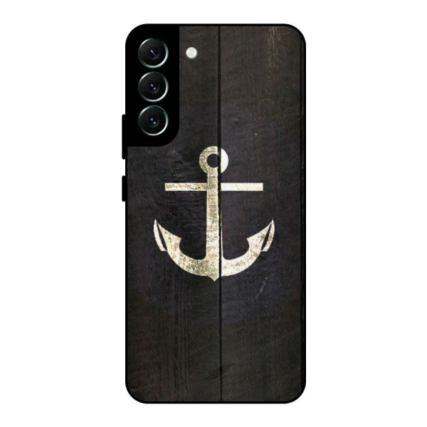 Wood Anchor Metal Back Case for Galaxy S22 Plus 5G
