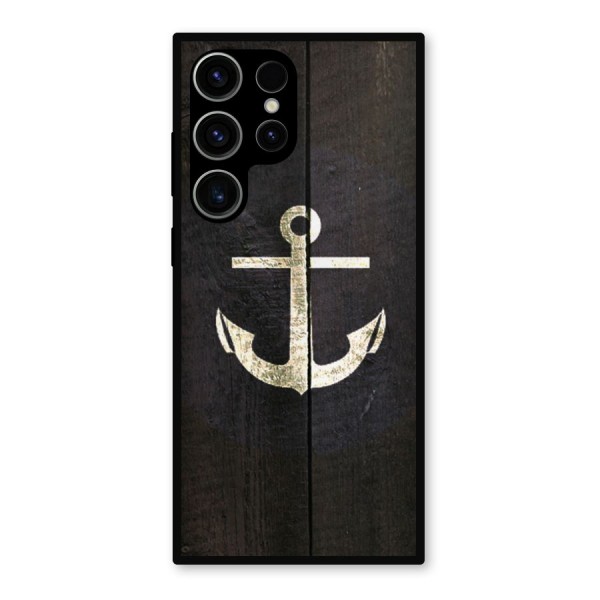 Wood Anchor Metal Back Case for Galaxy S23 Ultra