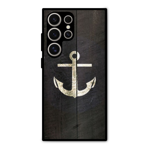 Wood Anchor Metal Back Case for Galaxy S24 Ultra