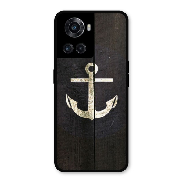 Wood Anchor Metal Back Case for OnePlus 10R