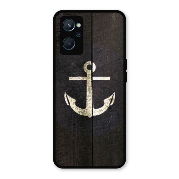 Wood Anchor Metal Back Case for Realme 9i