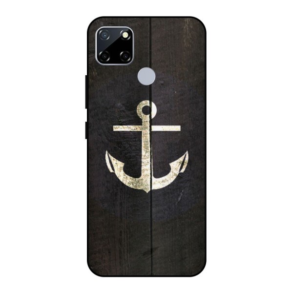 Wood Anchor Metal Back Case for Realme Narzo 30A
