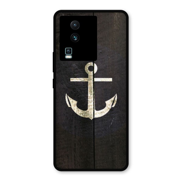 Wood Anchor Metal Back Case for iQOO Neo 7
